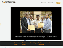Tablet Screenshot of codetantra.com